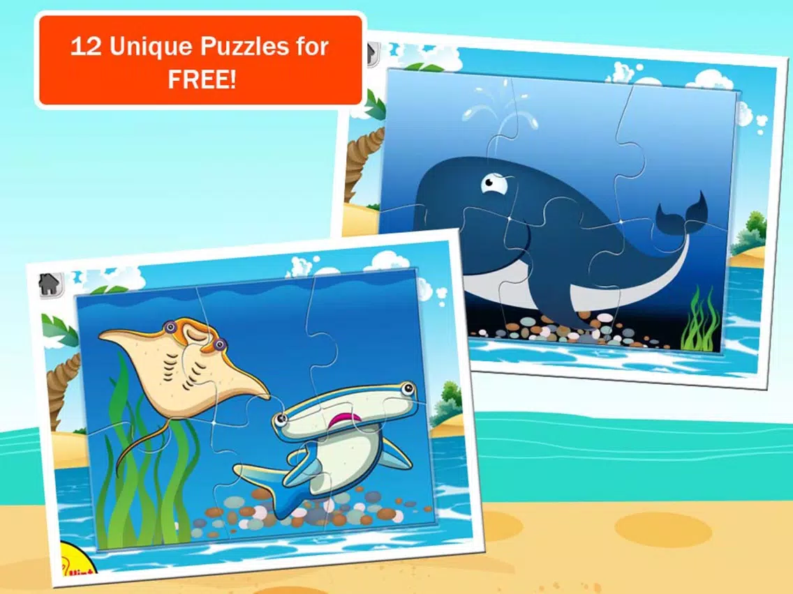 Underwater Jigsaw Puzzles - Animals Under the Sea iPad Screenshots