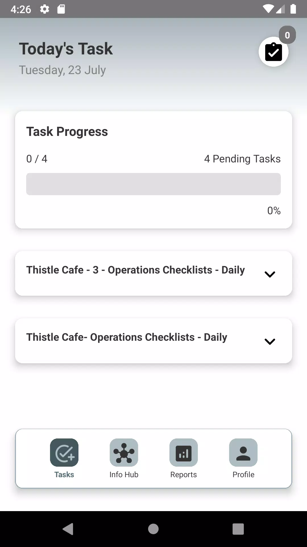 Optrack Screenshots