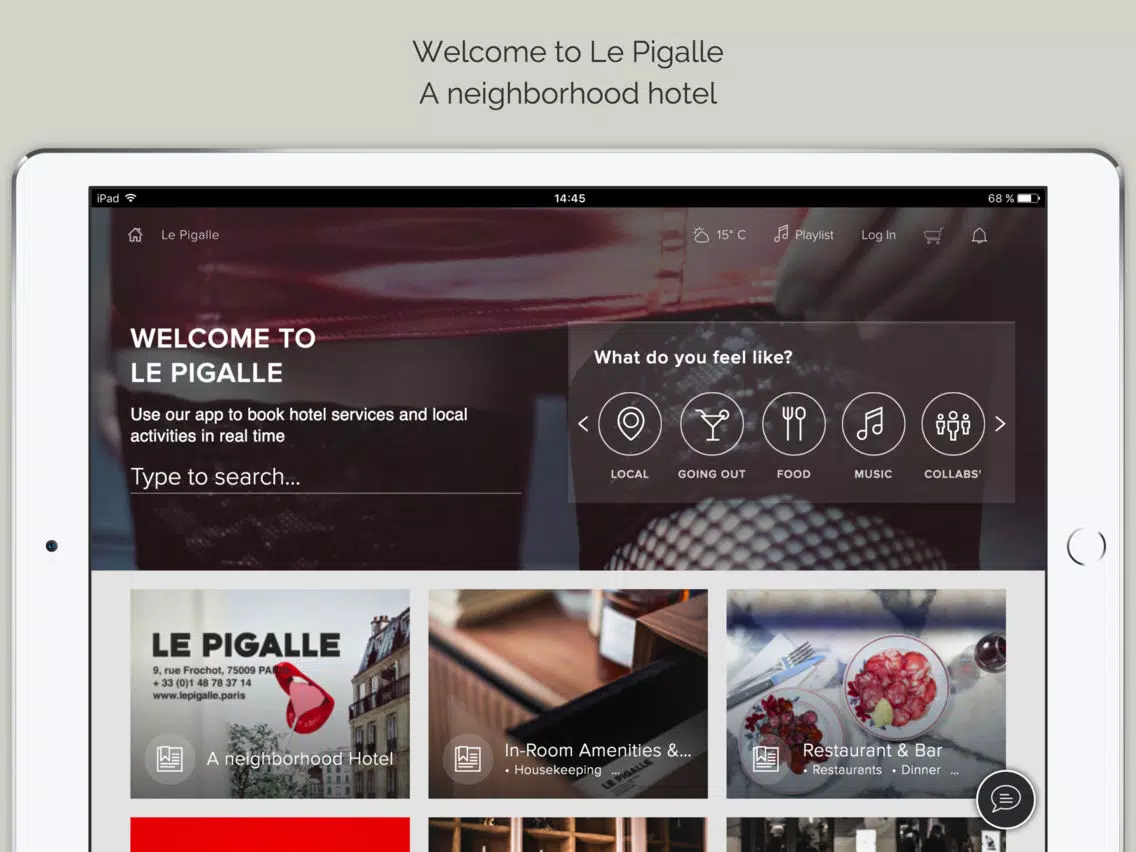 Le Pigalle Paris iPad 应用截图