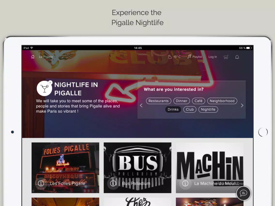 Le Pigalle Paris iPad 应用截图