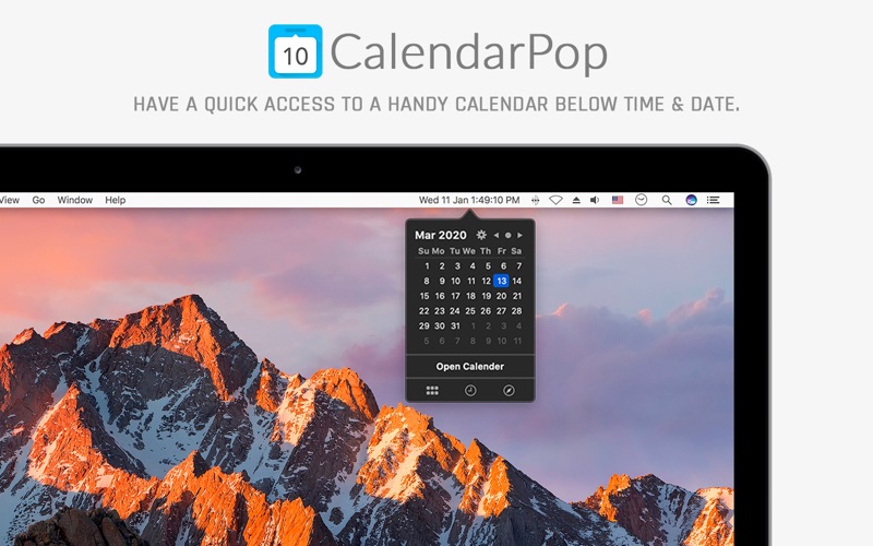 Ảnh chụp màn hình của CalendarPop
