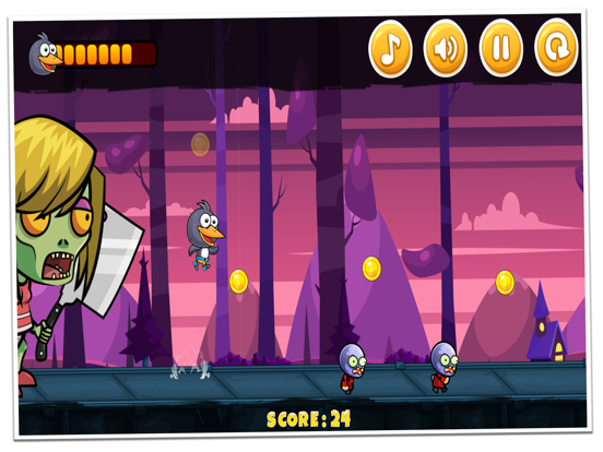 Penguin Dash - Runner Adventure Zombie World iPad Screenshots