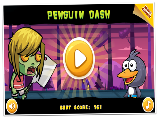 Penguin Dash - Runner Adventure Zombie World iPad Screenshots
