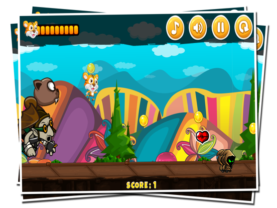 Tiny Tiger Run - Super World Animal Running Game iPad Screenshots