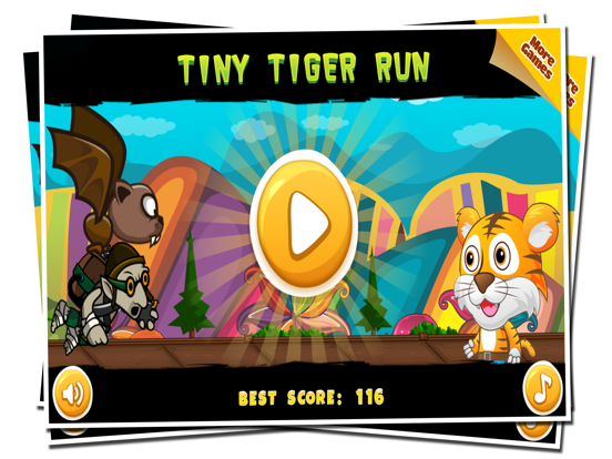 Tiny Tiger Run - Super World Animal Running Game iPad Screenshots
