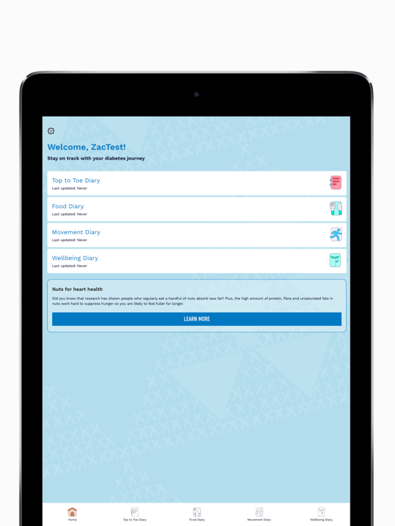 My Diabetes Journey iPad Screenshots