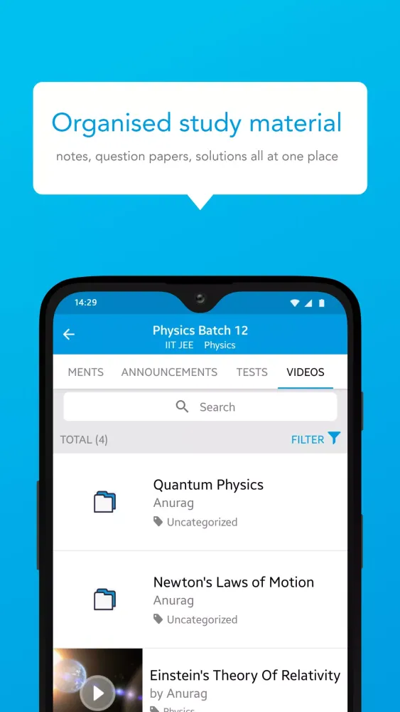 OpenCourse Screenshots