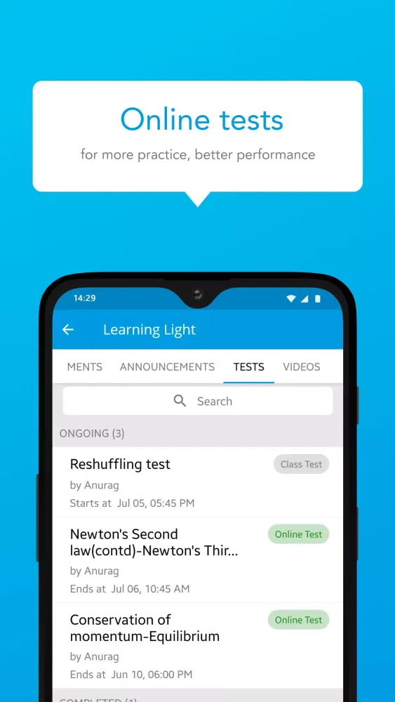 OpenCourse Screenshots