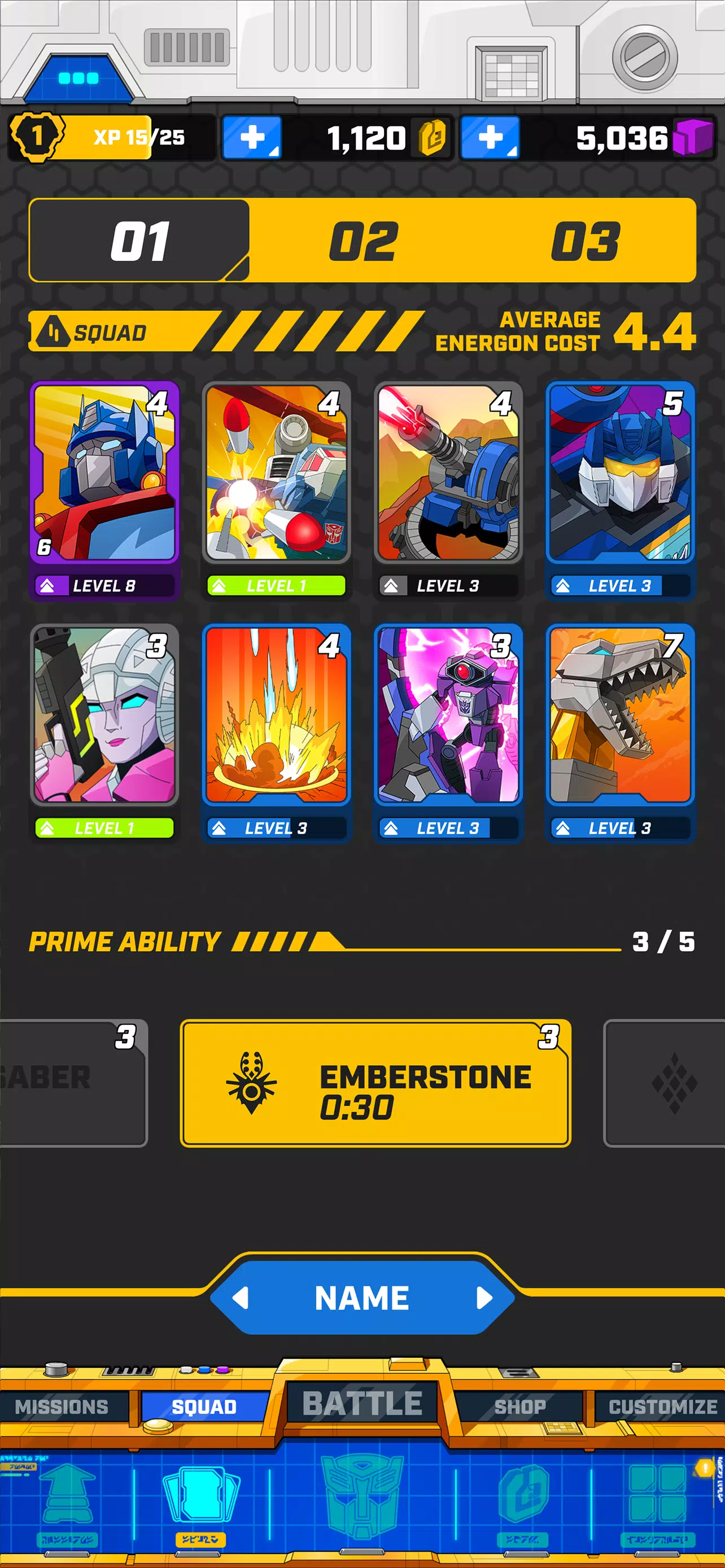 TRANSFORMERS: Tactical Arena Screenshots