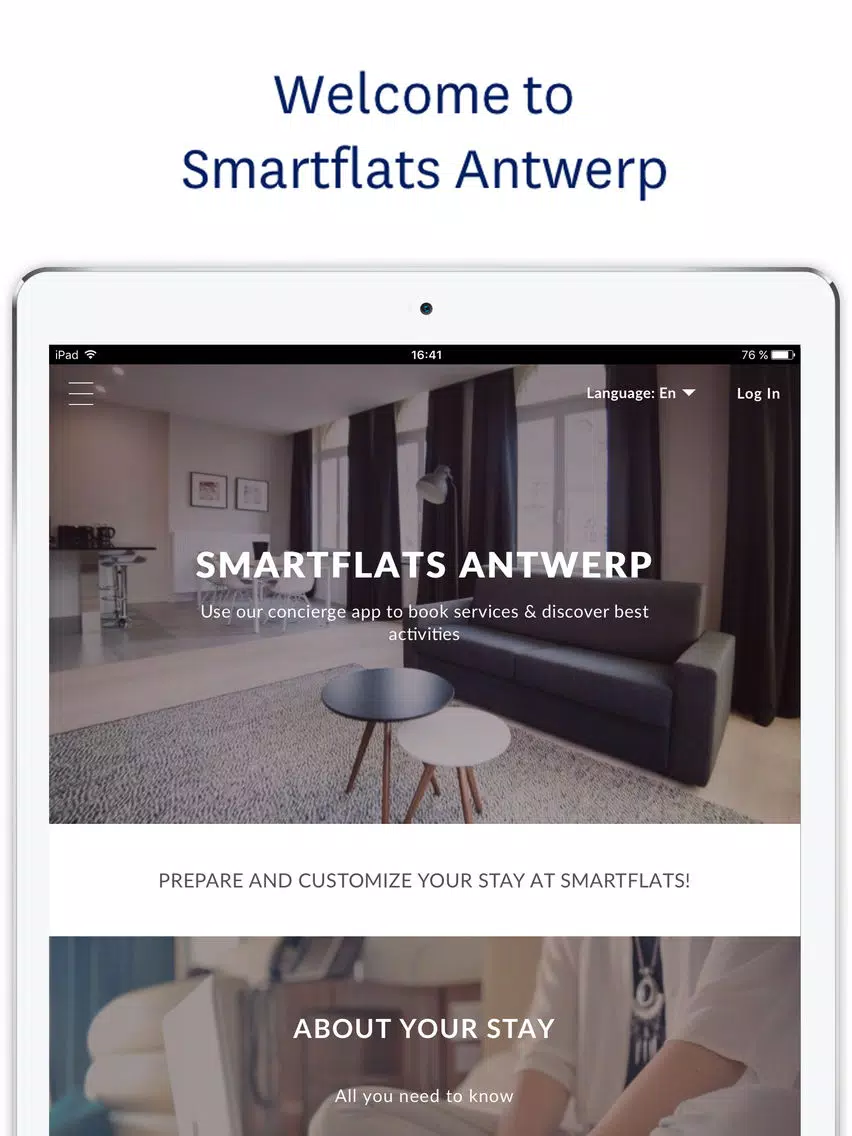 Smartflats Antwerp iPad Screenshots