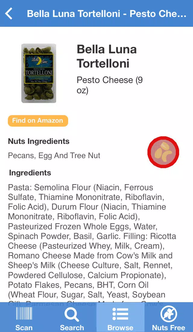 Nut-Free Food Screenshots