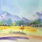Watercolor Painting a Landscape
