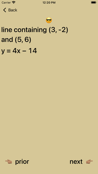 20/20 Straight Line Equations Screenshots