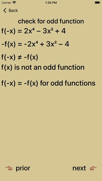 Even and Odd Polynomials Screenshots
