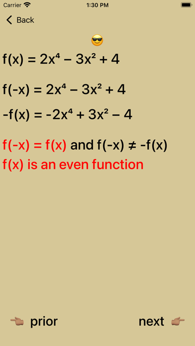 Even and Odd Polynomials Screenshots