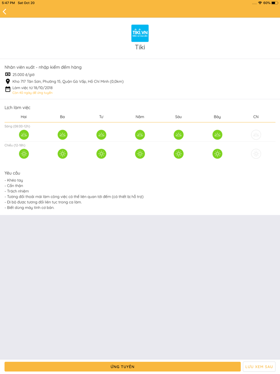 Viec.Co - Việc làm linh hoạt iPad Screenshots