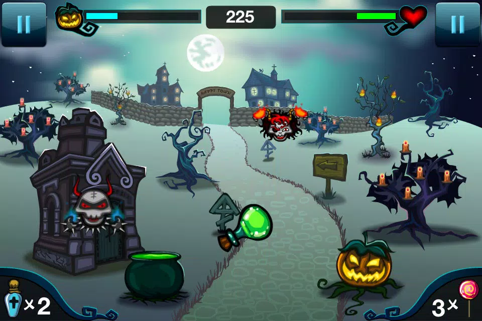 Capturas de tela do Best Squash Halloween HD Lite