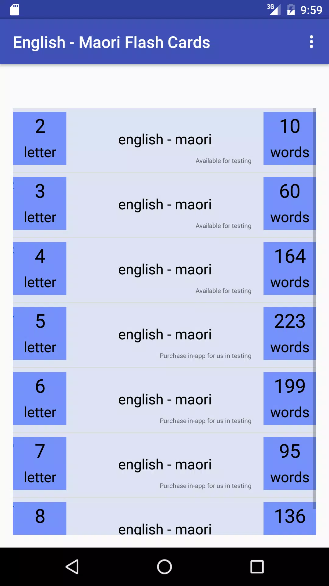 Eng Maltese Flash Cards Screenshots