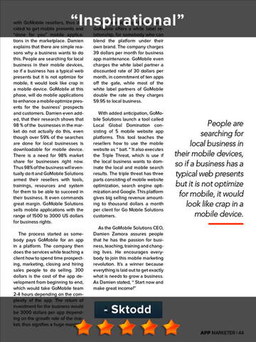App Marketer Magazine - The Ultimate Guide To Indie iPhone App Game Development, Programming, Design And Marketing That Mobile Entrepreneurs Have Wired In Their Business To Double Downloads And Make A Fortune iPad Screenshots