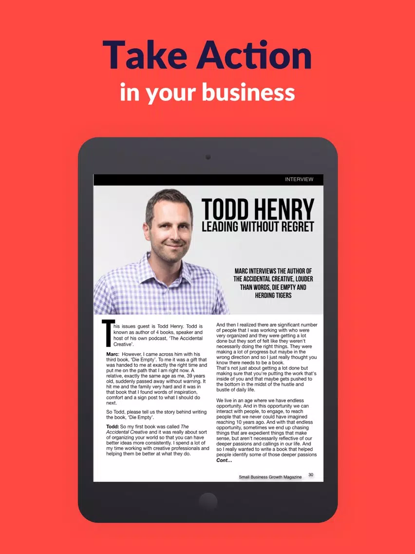 Small Business Growth Mag iPad Screenshots