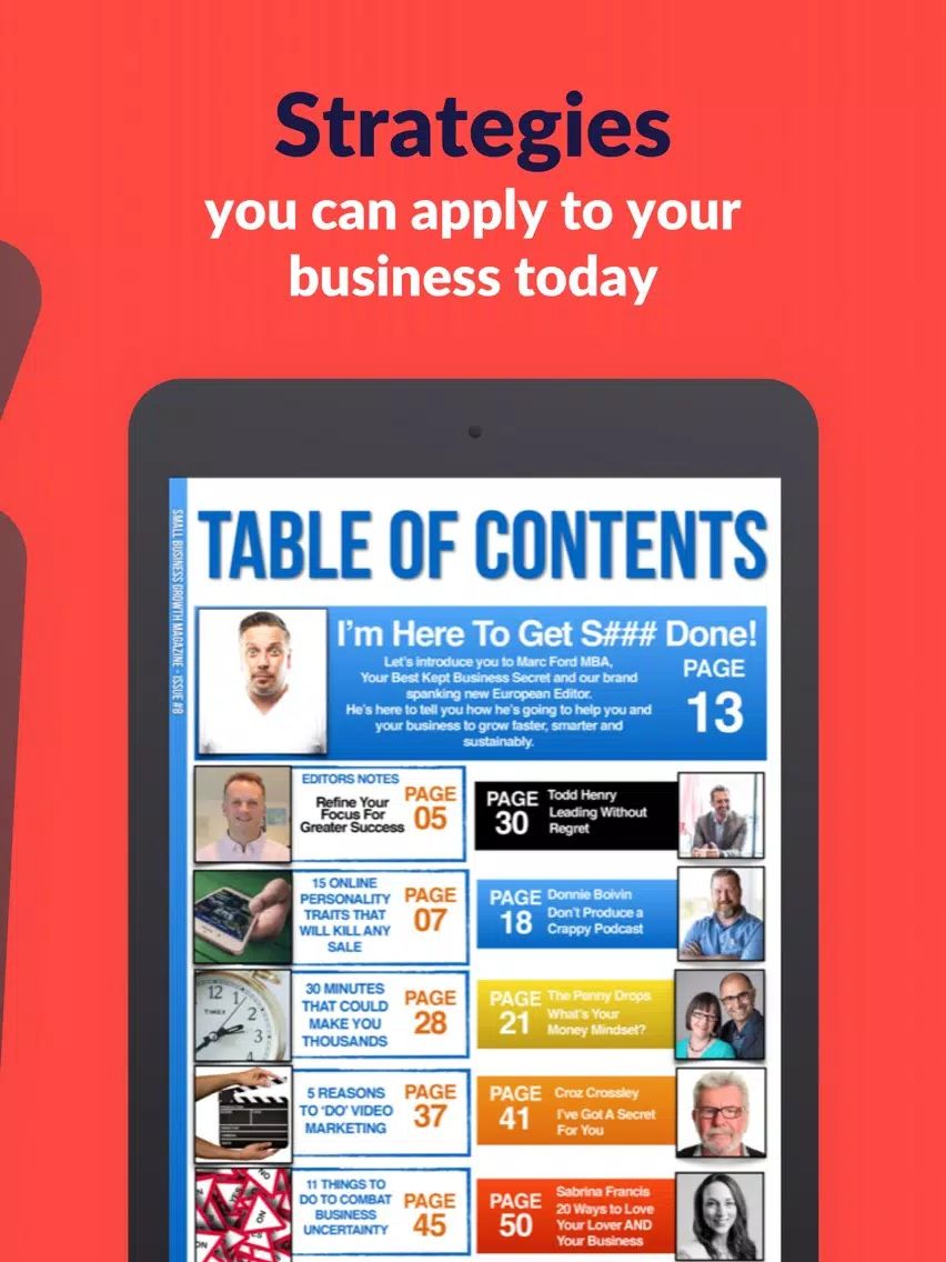 Small Business Growth Mag iPad Screenshots