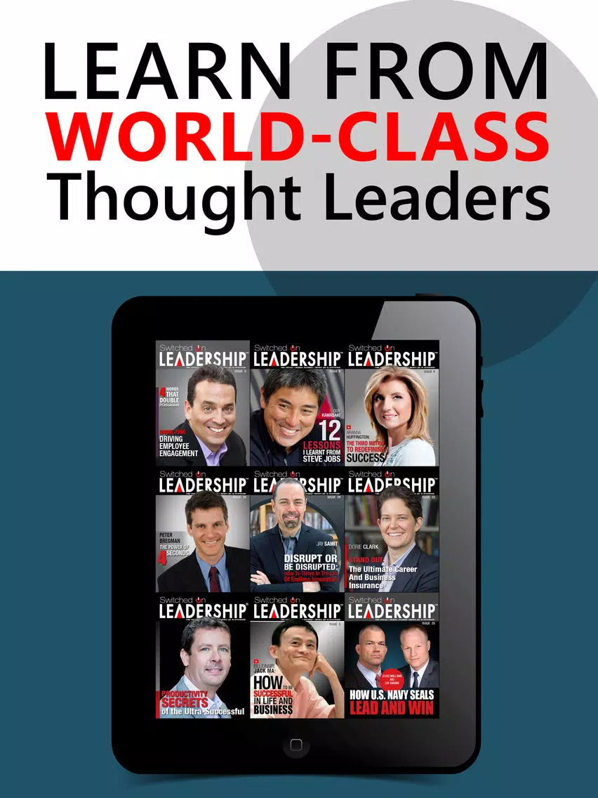 AAA+Switched On Leadership Magazine iPad Screenshots