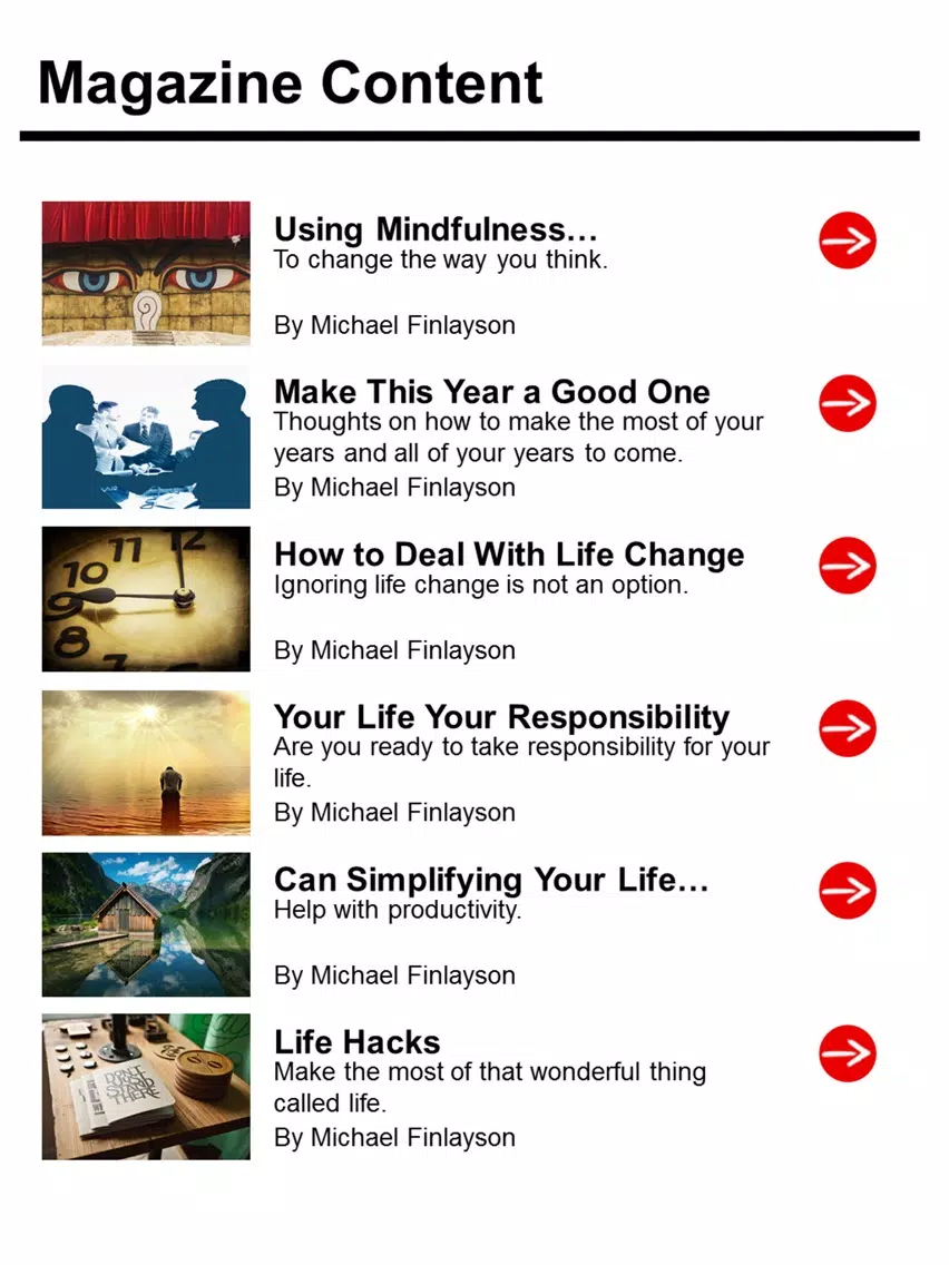 Your Personal Development Magazine - Take Control of Who You Are with Your Personal Development iPad Screenshots