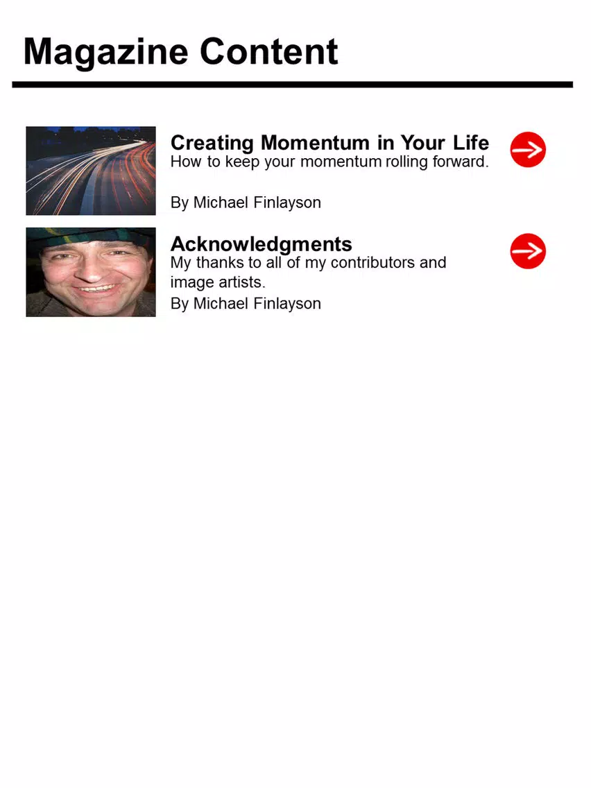 Your Personal Development Magazine - Take Control of Who You Are with Your Personal Development iPad Screenshots