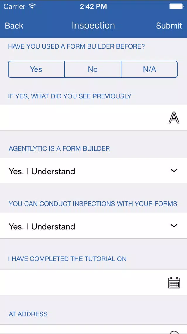 Agentlytic One: Customizable Outdoor Inspections forms and checklist Screenshots