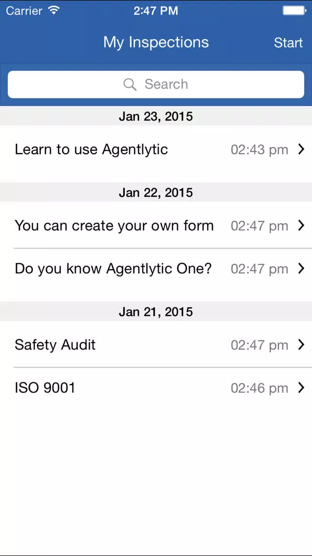 Agentlytic One: Customizable Outdoor Inspections forms and checklist Screenshots