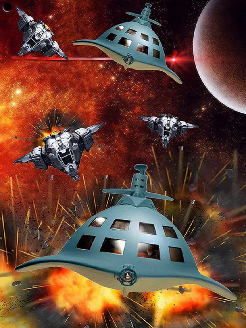 Galaxy Star Space Ship War iPad Screenshots