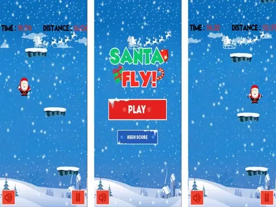 Santa Fly Noel Chrismast Game iPad 應用截圖