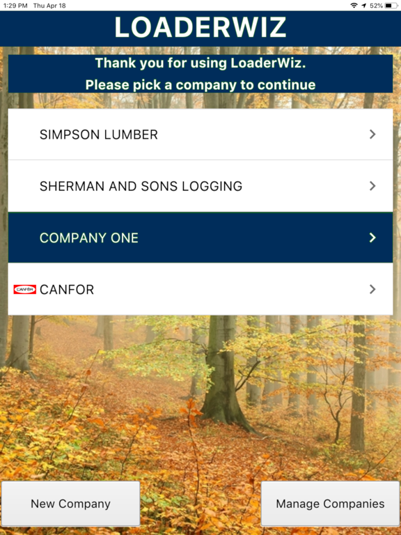 Connected Forest™ - LoaderWiz iPad Screenshots