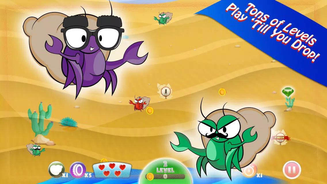 Capturas de tela do Pocket Crabs