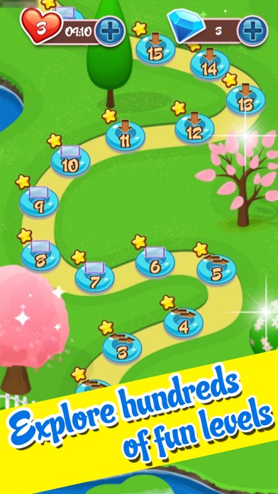 Sweet Jelly Fruit Garden mania : Match 3 Free Game Screenshots
