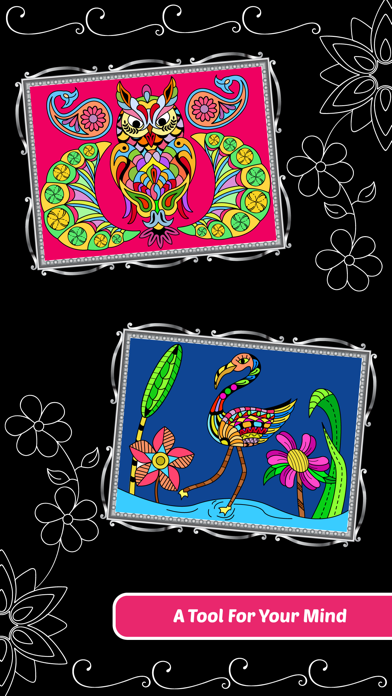 Love Birds Art Class: Stress Relieving Coloring Books for Adults Screenshots