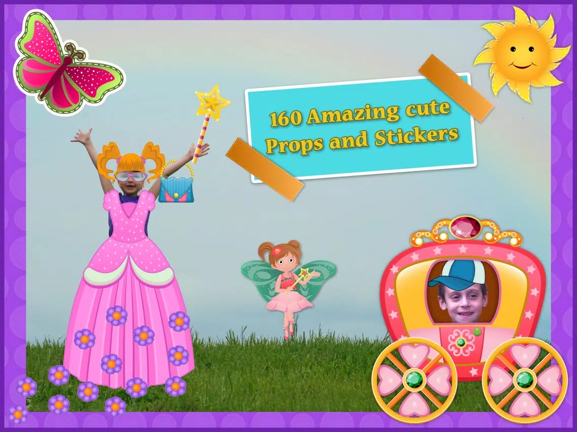 My Little Princess Photo Booth- Fairy tale dress up editor for girls iPad Screenshots