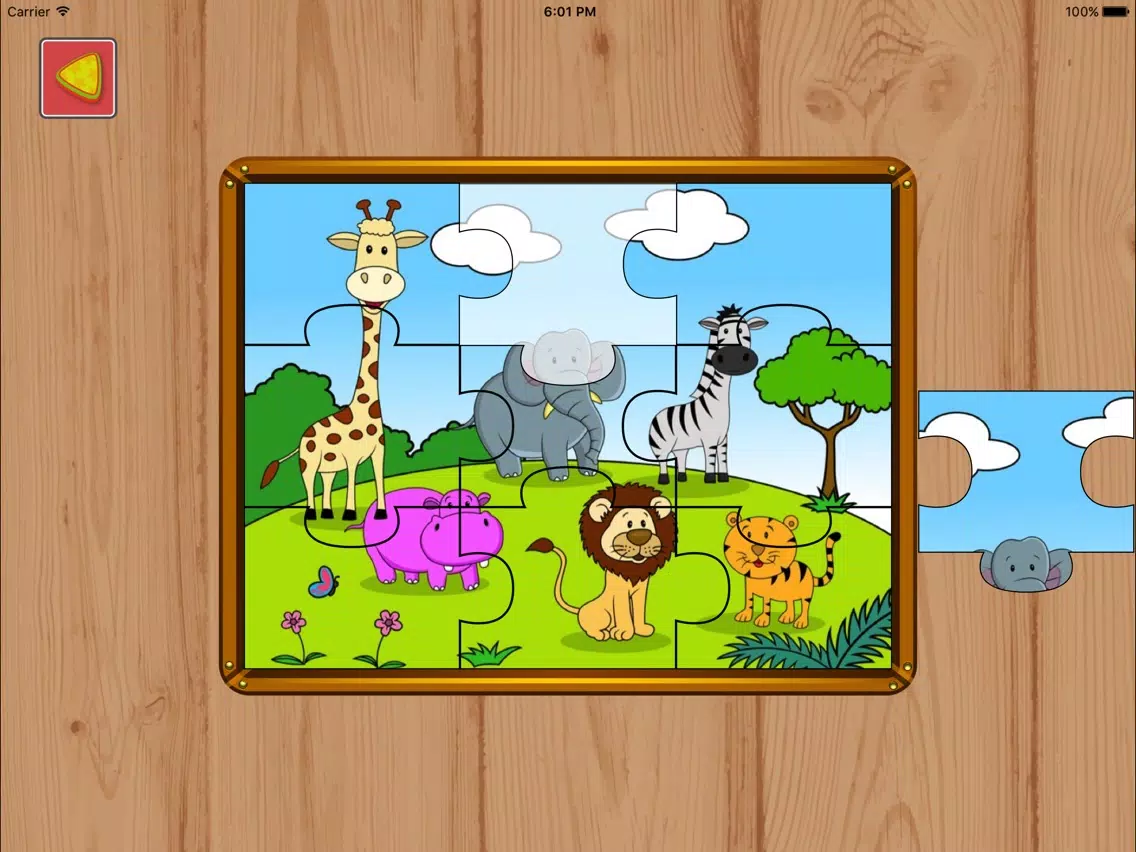Kids Animals Jigsaw Puzzles iPad Screenshots