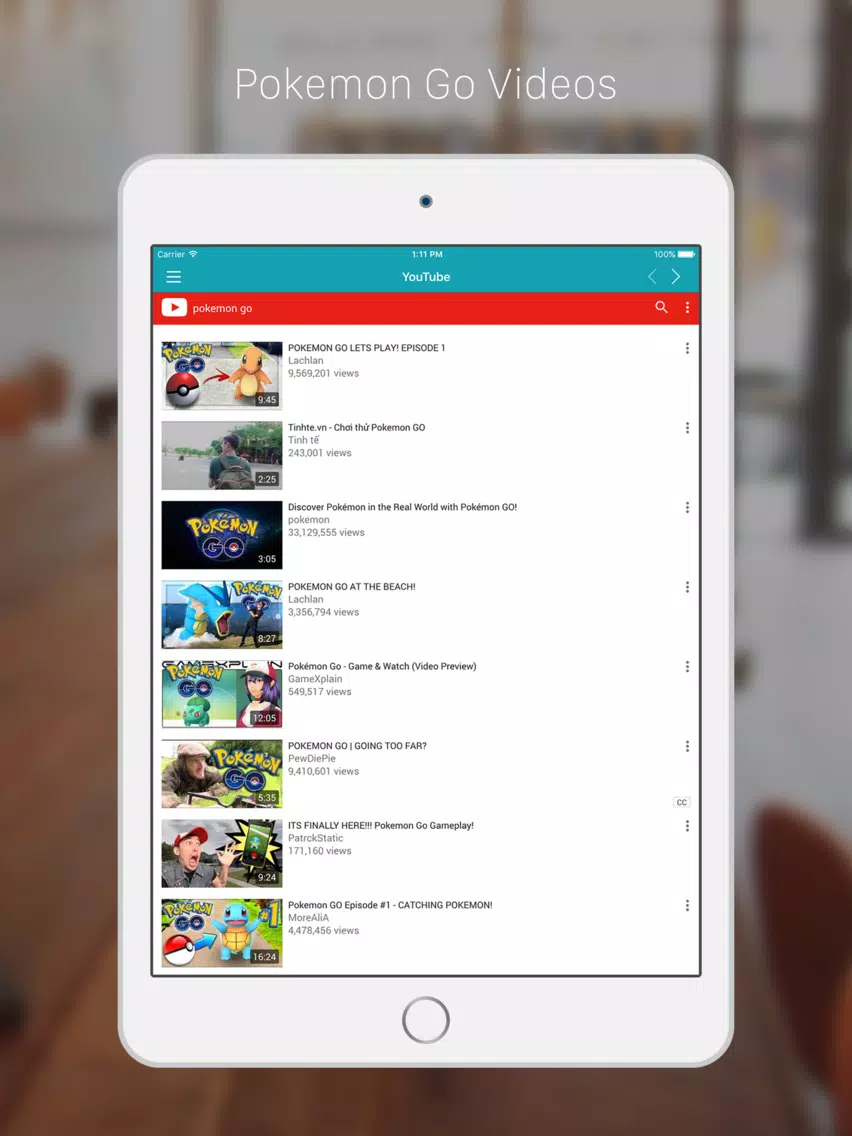 News, Guides, Pokedex & Videos for Pokemon GO iPad Screenshots