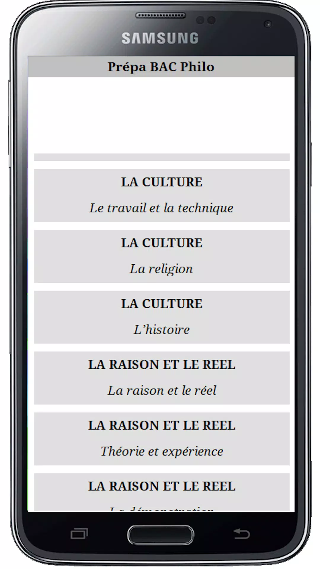 Prépa BAC Philo Screenshots