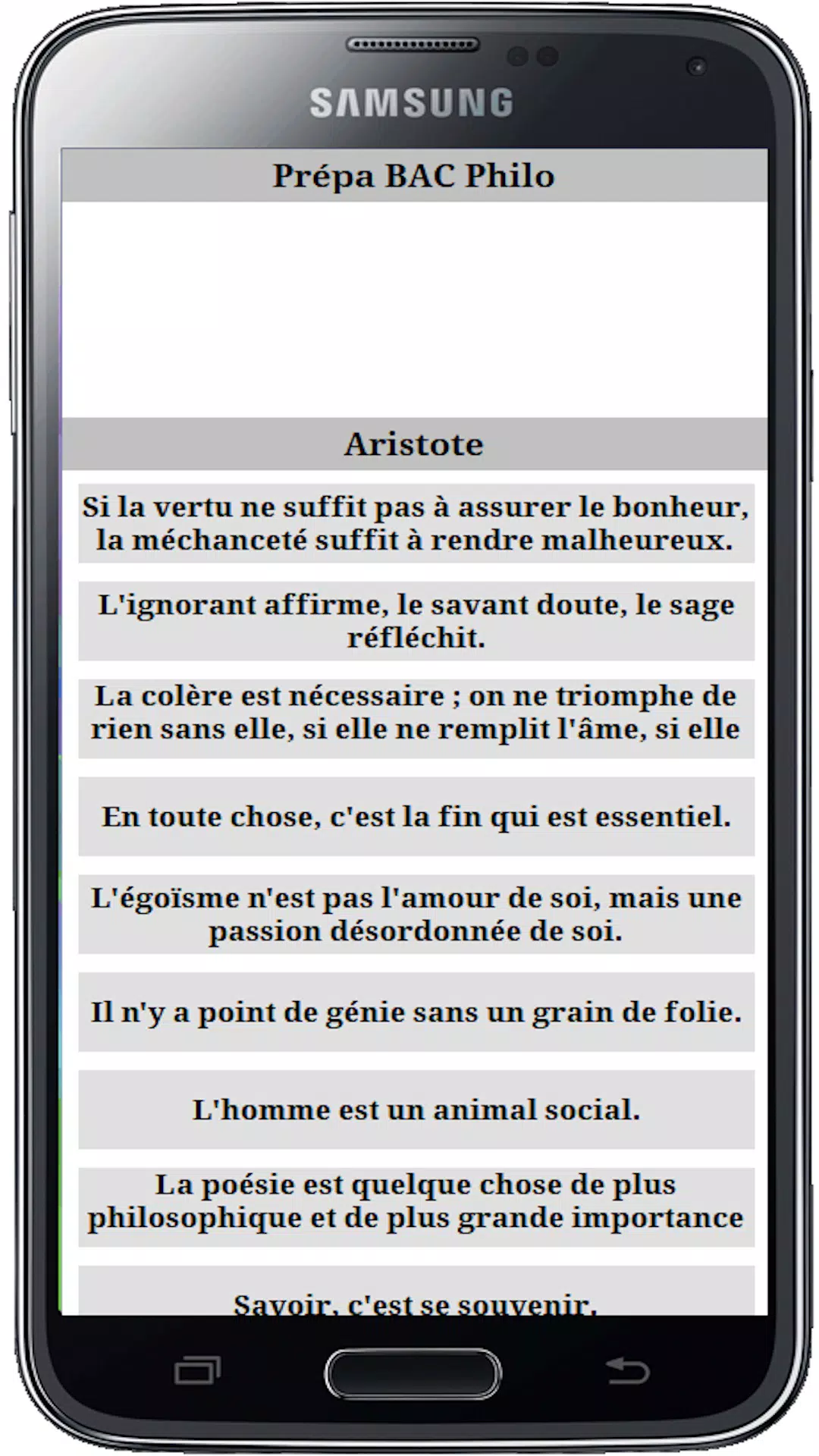 Prépa BAC Philo Screenshots
