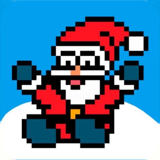 Pixel Santa Christmas Gift Pixel Santa Christmas Gift