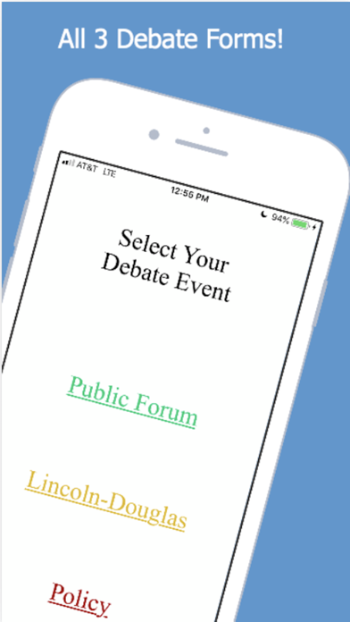 Debate Timer for High School Screenshots