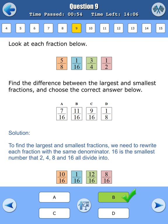 Selective School Tests - Math iPad स्क्रीनशॉट