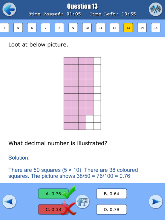Selective School Tests - Math iPad स्क्रीनशॉट