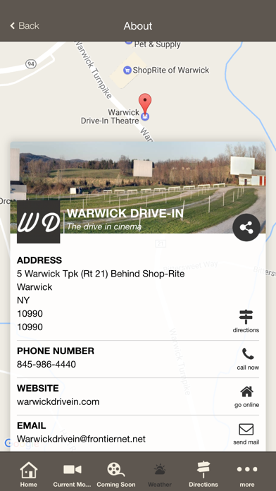 Tangkapan layar WARWICK DRIVE-IN THEATER