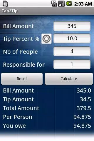 Tip Calculator Screenshots