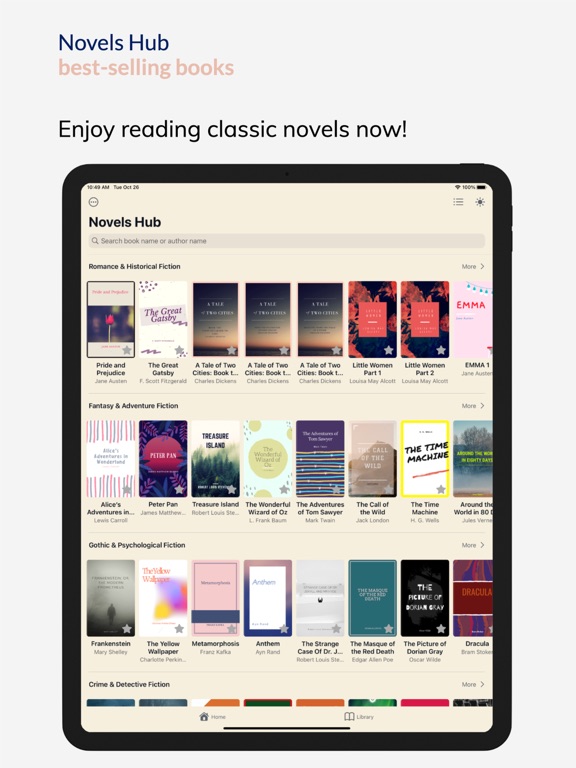 ClassicReads: Novels & Fiction iPad Screenshots