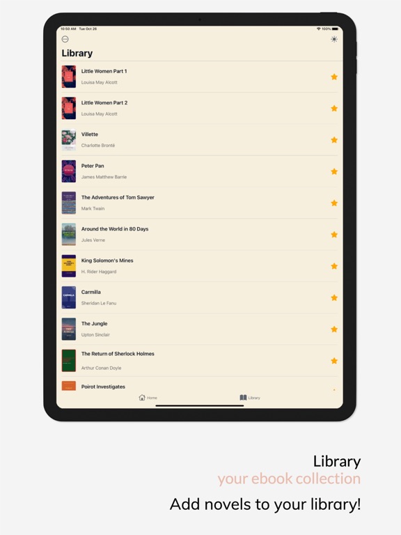 ClassicReads: Novels & Fiction iPad Screenshots