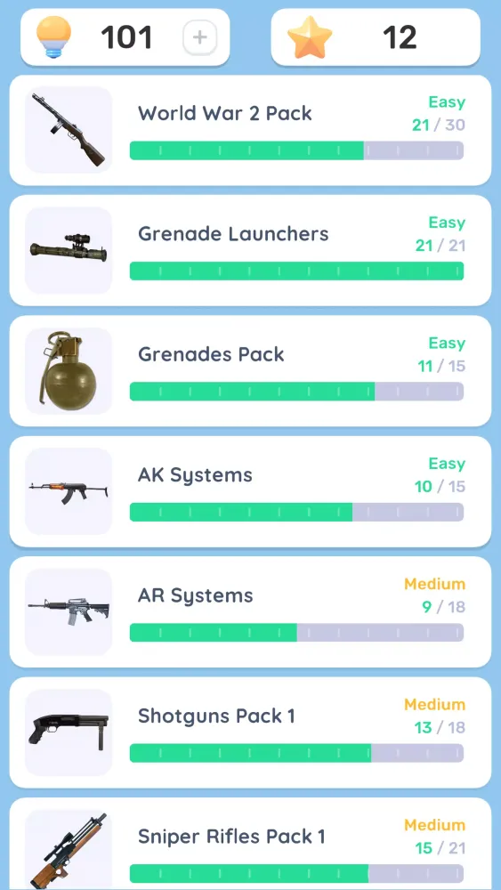 Weapon Quiz: Guns & Ammunition Screenshots